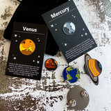 Solar System Planet Enamel Pin Set of 9