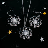Moon Phase Halo Jewelry Set