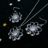 Moon Phase Halo Jewelry Set