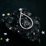 Teardrop Necklace with Authentic Raw Meteorite