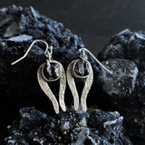 Comet Earrings with Authentic Meteorite