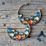 Solar System Hoop Earrings