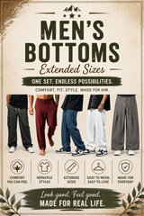 Men’s Bottoms – Extended Sizes