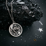 Night Sky Pendant Necklace with Authentic Meteorite