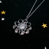 Moon Phase Halo Pendant
