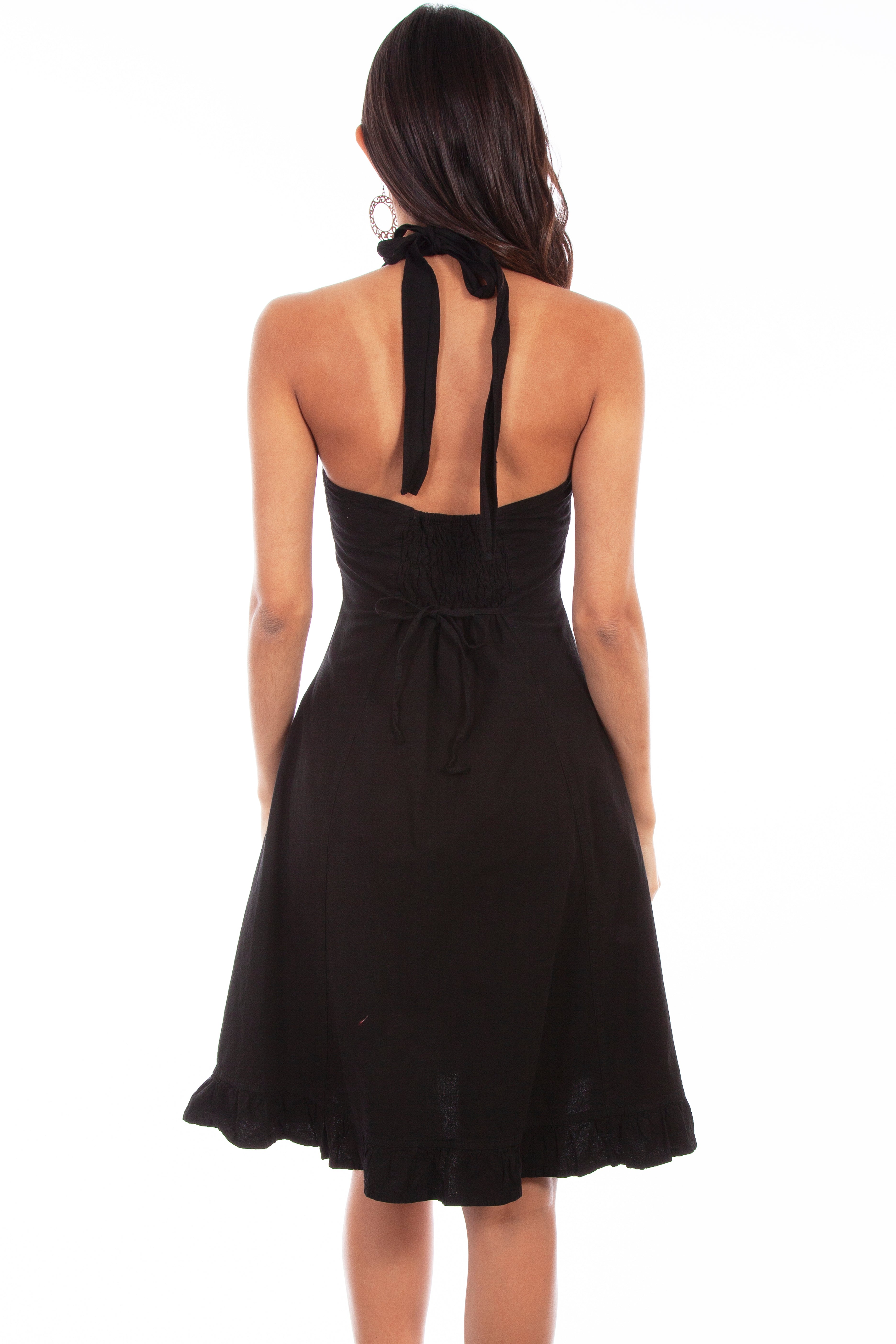 HALTER DRESS PERUVIAN COTTON