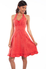 HALTER DRESS PERUVIAN COTTON