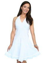 HALTER DRESS PERUVIAN COTTON