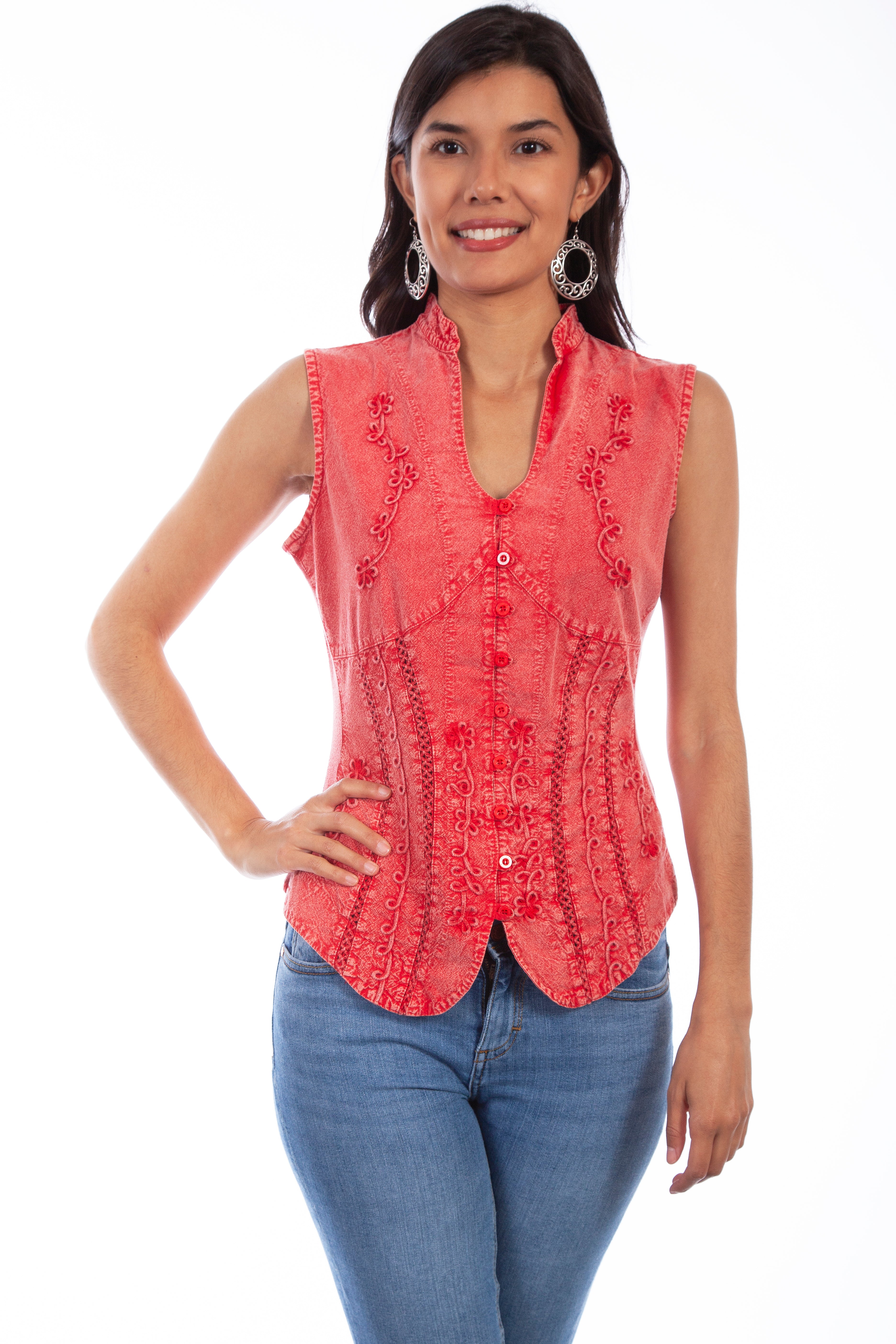 SLEEVELESS BLOUSE PERUVIAN COTTON