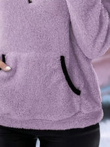 Cozy up in this full-size fleece quarter zip sweatshirt with pockets. Slightly stretchy and available in 11 colors and sizes Small–3XL for easy everyday style.