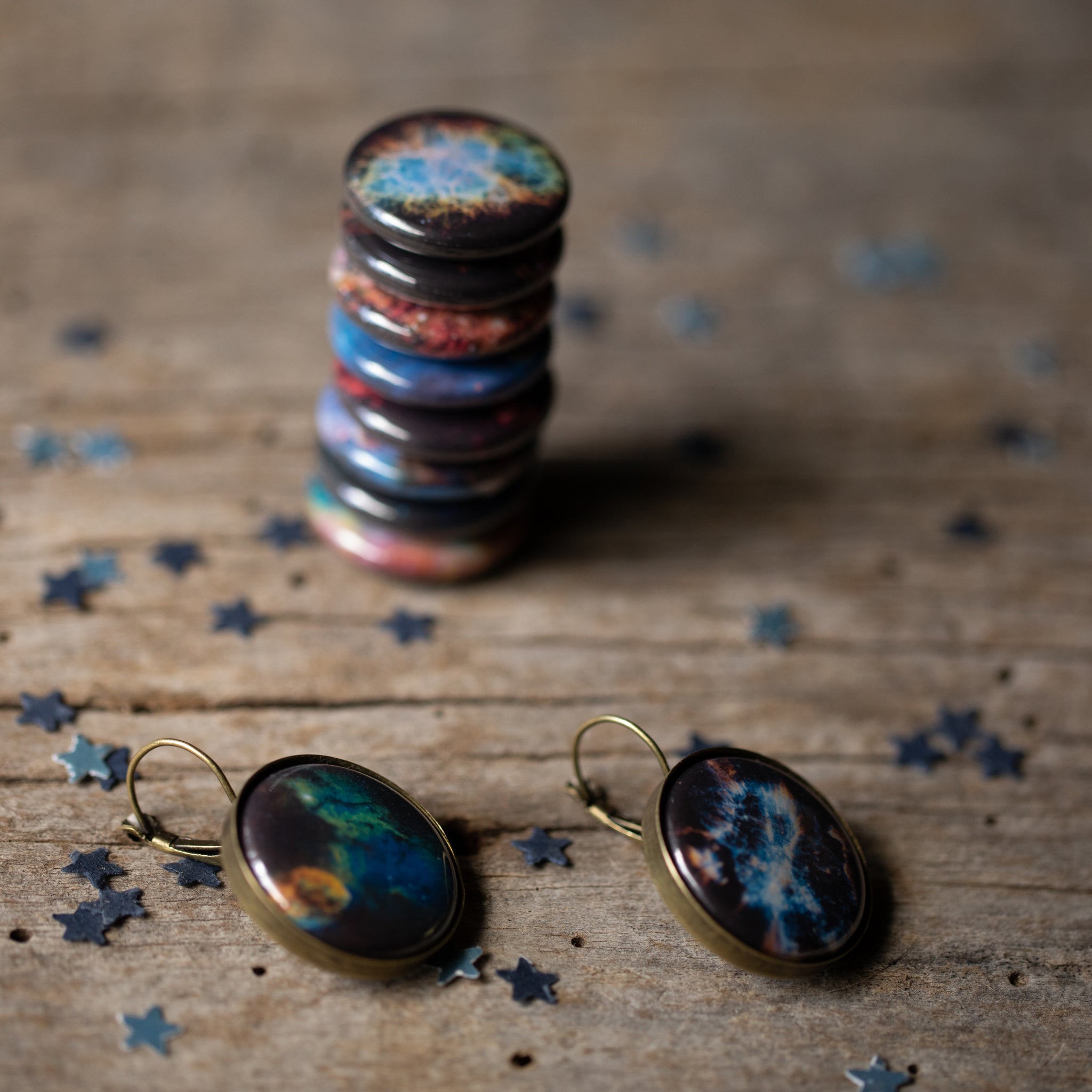 Interchangeable Nebula Earrings