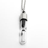 Space Time Hourglass Necklace with Meteorite Dust